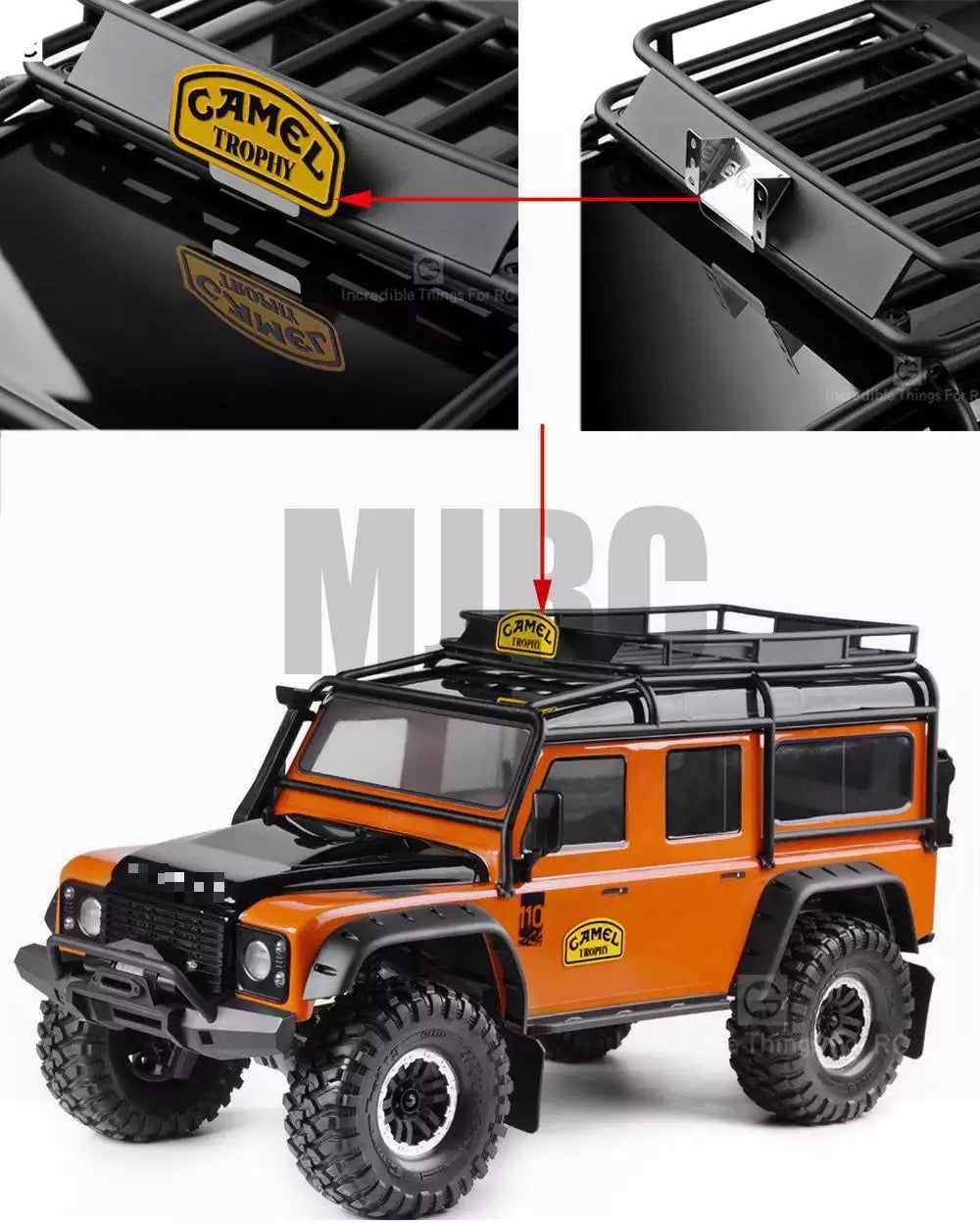 Traxxas トラクサス 1/10 TRX4 ディフェンダー キャメルトロフィーロゴ