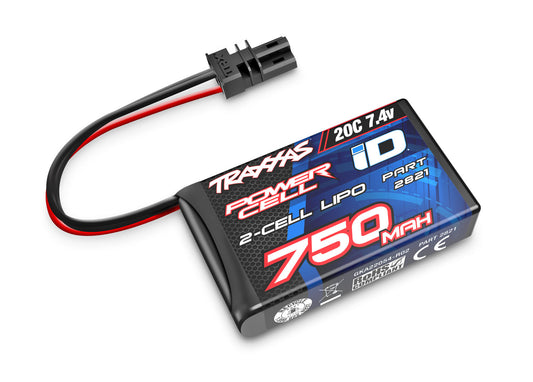 Traxxas トラクサス 1/18 TRX-4M 純正リポバッテリー　2S 750mAh 20c IDコネクター 2821