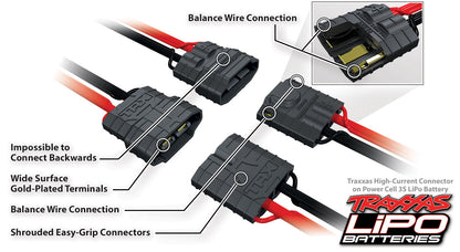 TRAXXAS トラクサス LIPOバッテリー 4s 6700mAh 25c iD機能付き 純正リポバッテリー 2890X