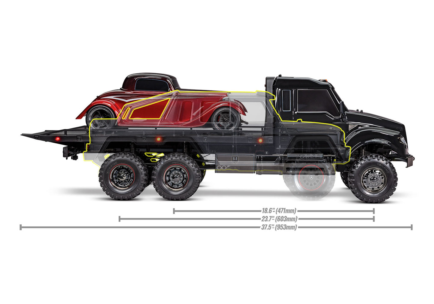 Traxxas トラクサス 1/10 TRX6 Ultimate RC ハウラー フラットベッド ６X６トラック 88086-84