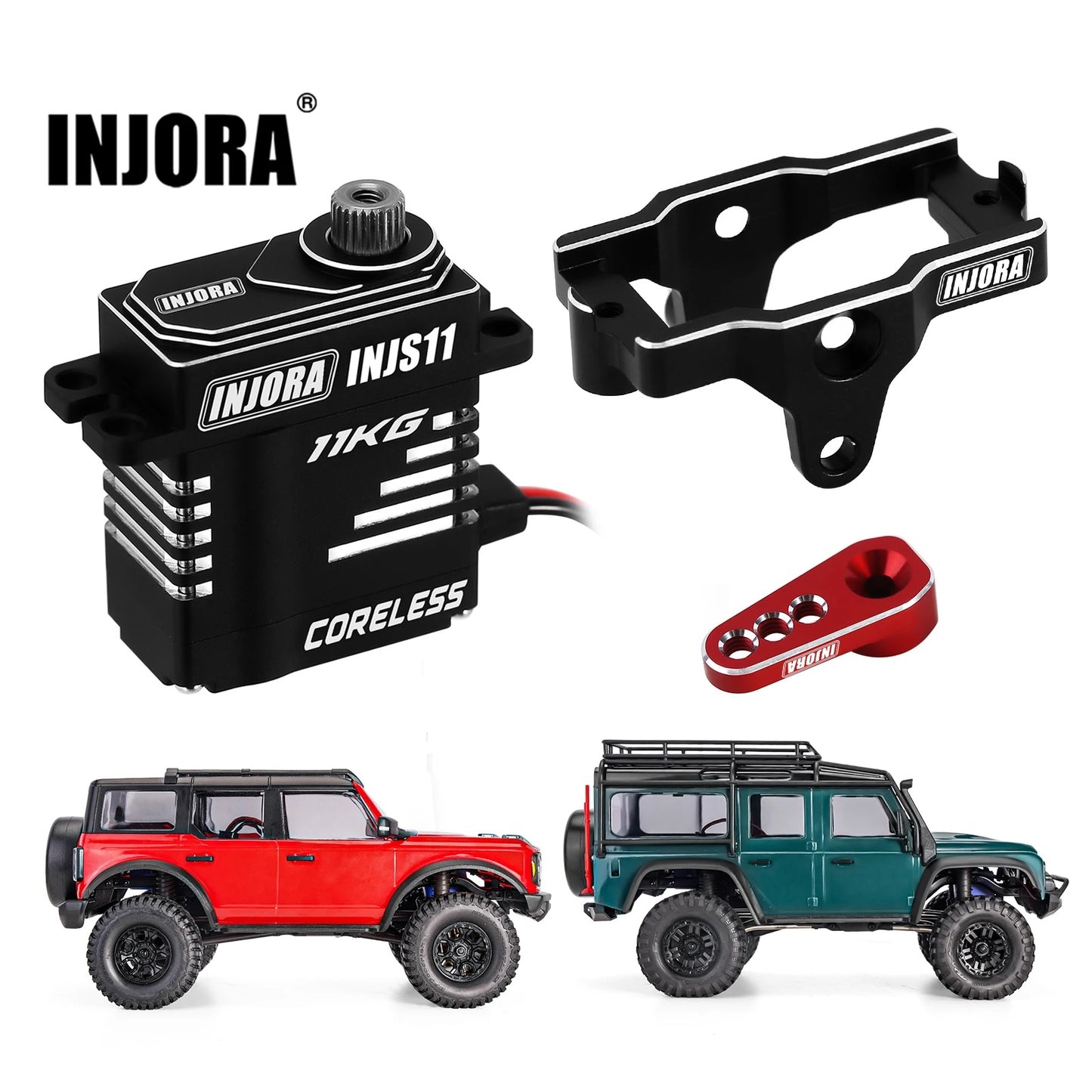 Traxxas トラクサス 1/18 TRX-4M 11kg サーボセット INJORA