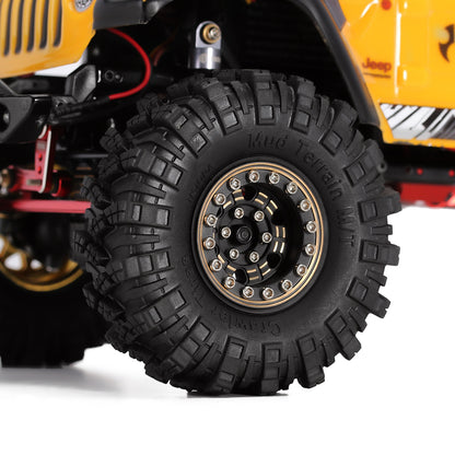 Traxxas トラクサス 1/18 TRX-4M ホイール 1.0 INJORA オフセット 3.15mm ブラック 真鍮