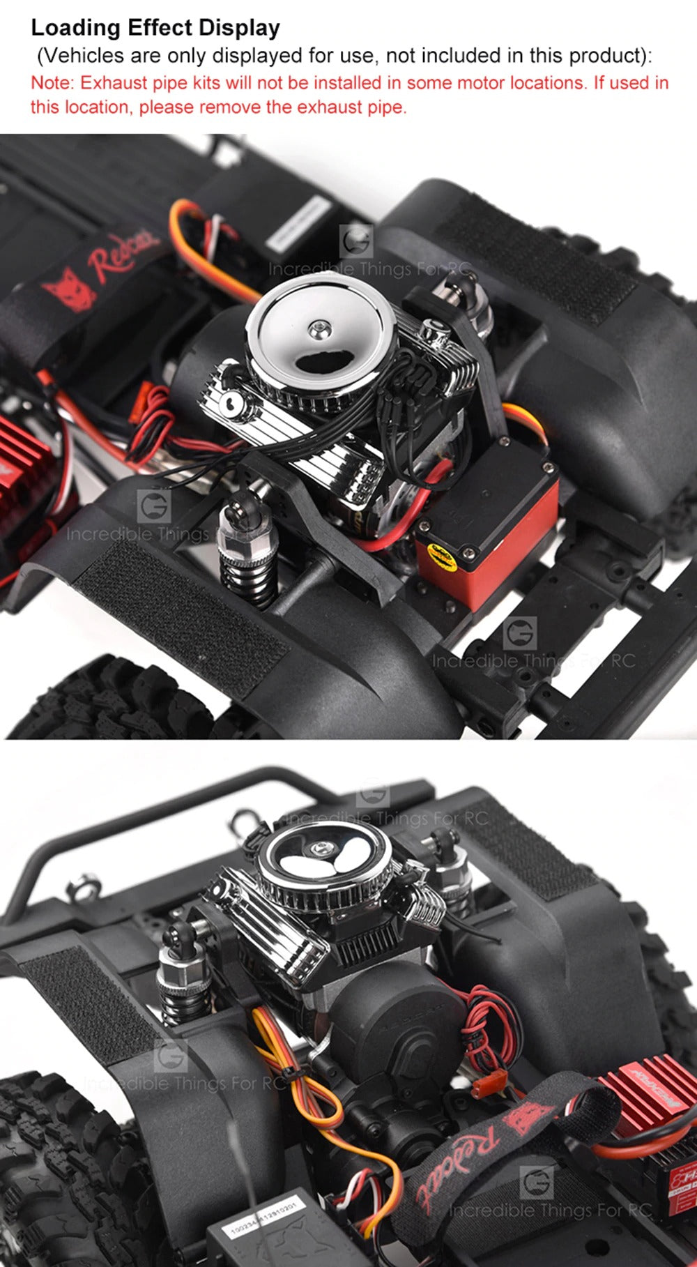 Traxxas トラクサス 1/10 TRX4 モーター冷却ファン 模擬エンジンF82